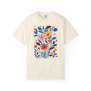 Floral Harmony Graphic Series No. 1 | Colorful Retro Wildflower Tee | Lil Tokyo Beat, t7