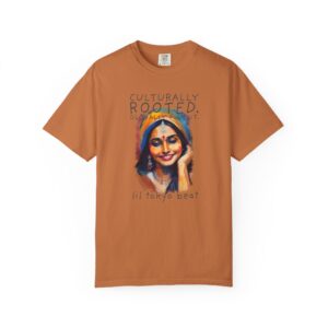 Ethnic Pride Unisex Tee: Colorful Indian Culture Graphic T-shirt, Festival Shirt, Cultural Apparel, Unique Graphic Tee, Indian Sari Portrait, t7