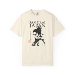 Samurai Japan Graphic T-Shirt — Vintage Japanese Warrior Tee, t0
