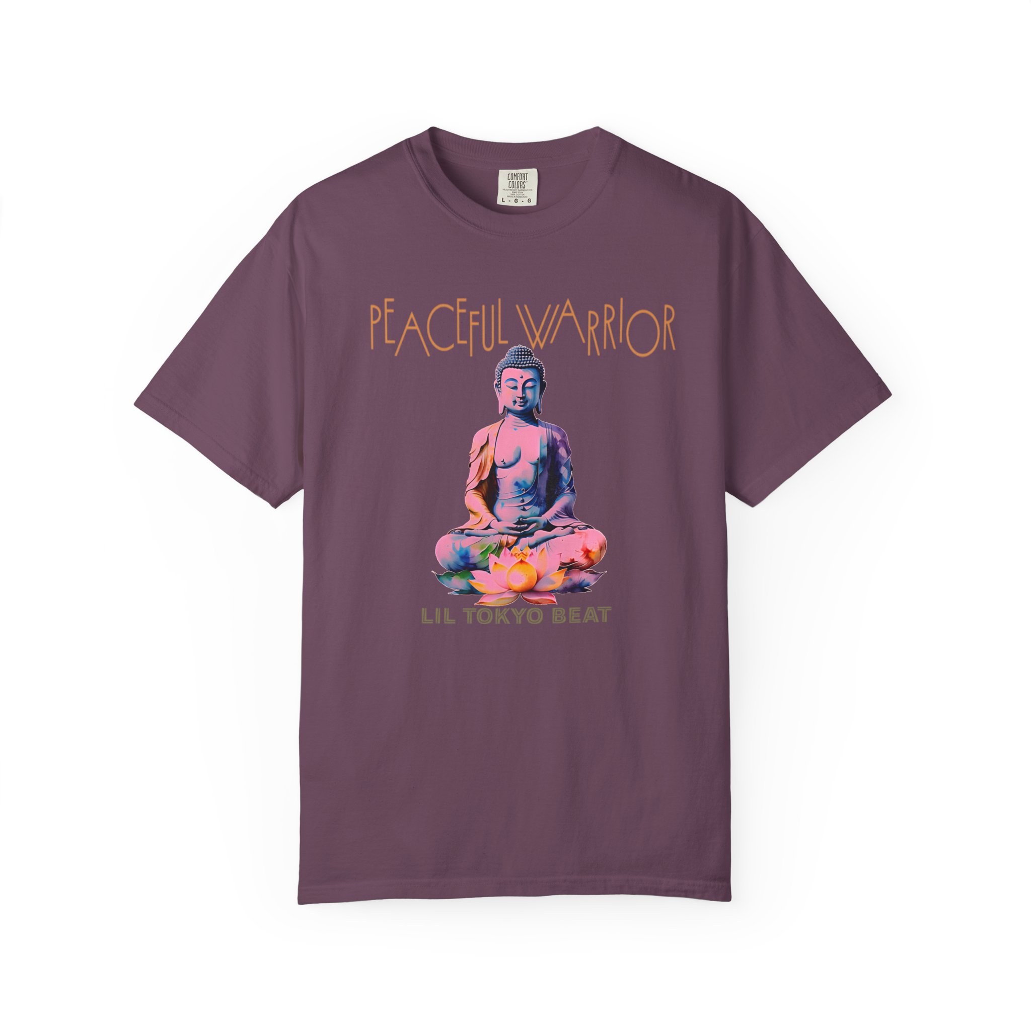 Peaceful Warrior Unisex T-shirt, Buddha Graphic Tee, Enlightenment Yoga Meditation Shirt, Spiritual Apparel, t0
