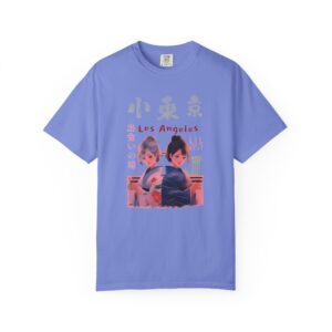 Japanese LA Little Tokyo T-Shirt | Cultural Streetwear with Anime Vibes & Cityscape Style, Unisex Tee, Graphic Print Shirt, Trendy, t0