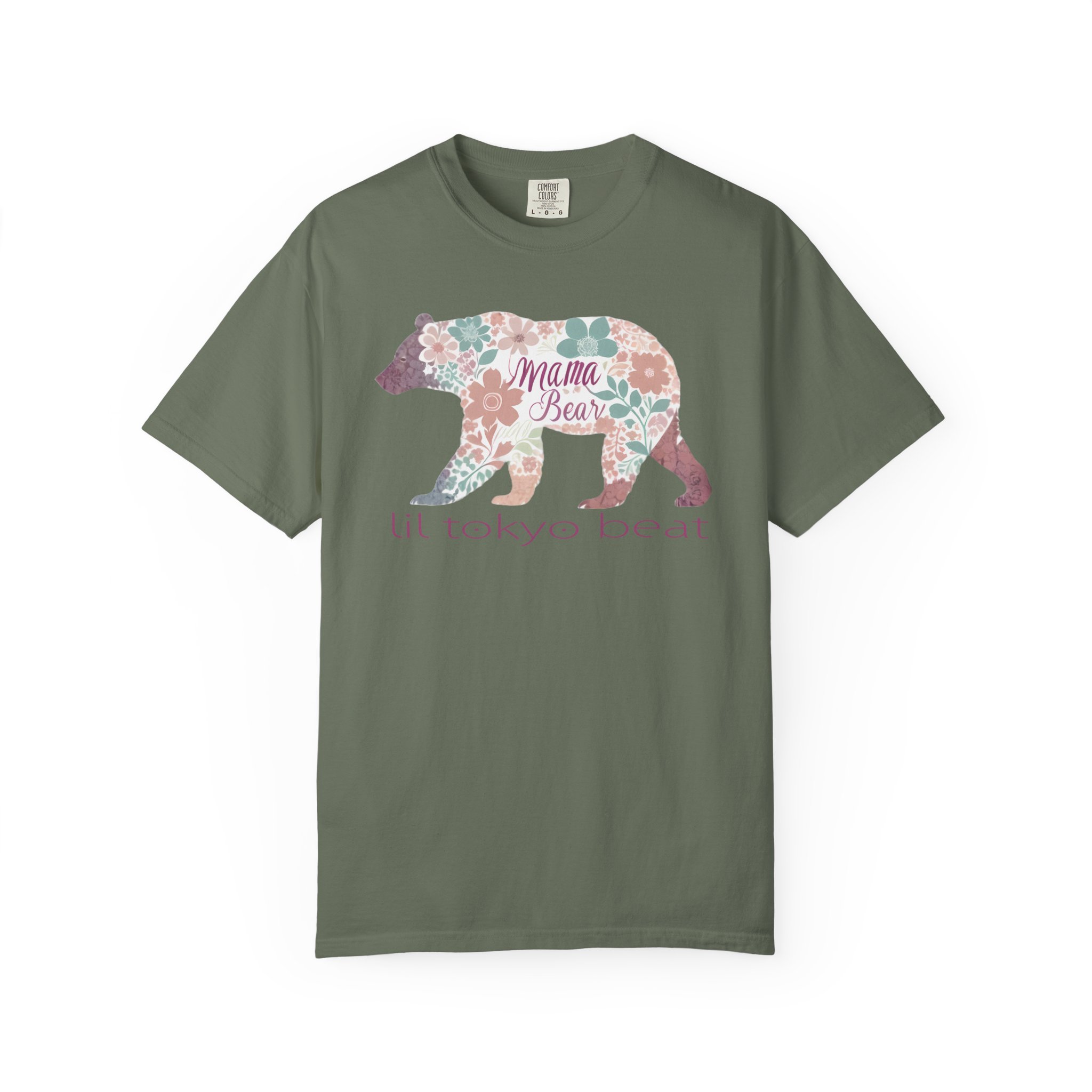 Floral Mama Bear T-Shirt, Cute Gift for Mom, Casual Everyday Wear, Mother's Day, Comfortable Unisex Tee, Nature Lover Apparel, t7 - Image 5