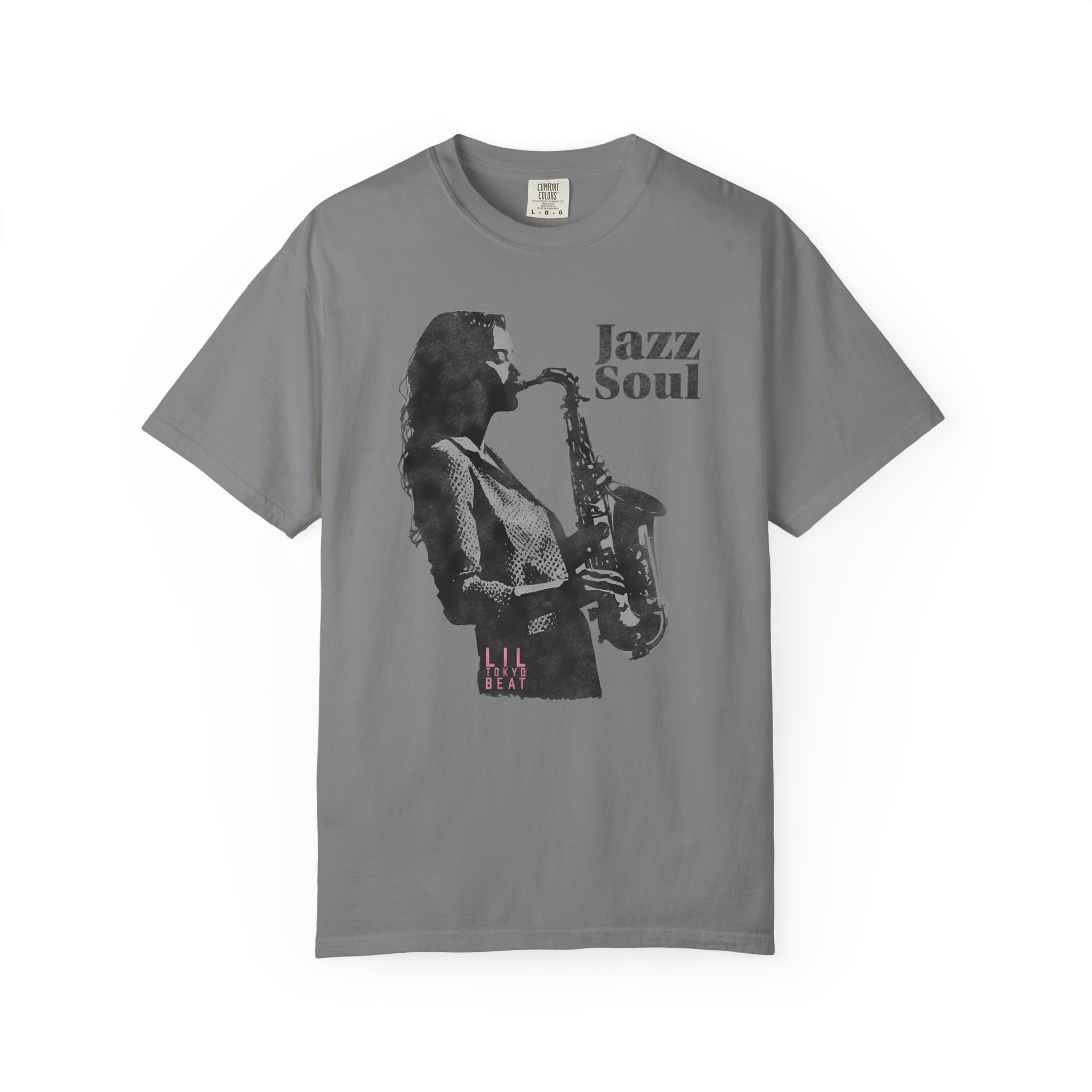 Jazz Soul Saxophone T-shirt, Music Lover Tee, Vintage Jazz Player Shirt, Unisex Tee, Garment-Dyed Shirt, Gift for Jazz Lovers, t7 - Image 5