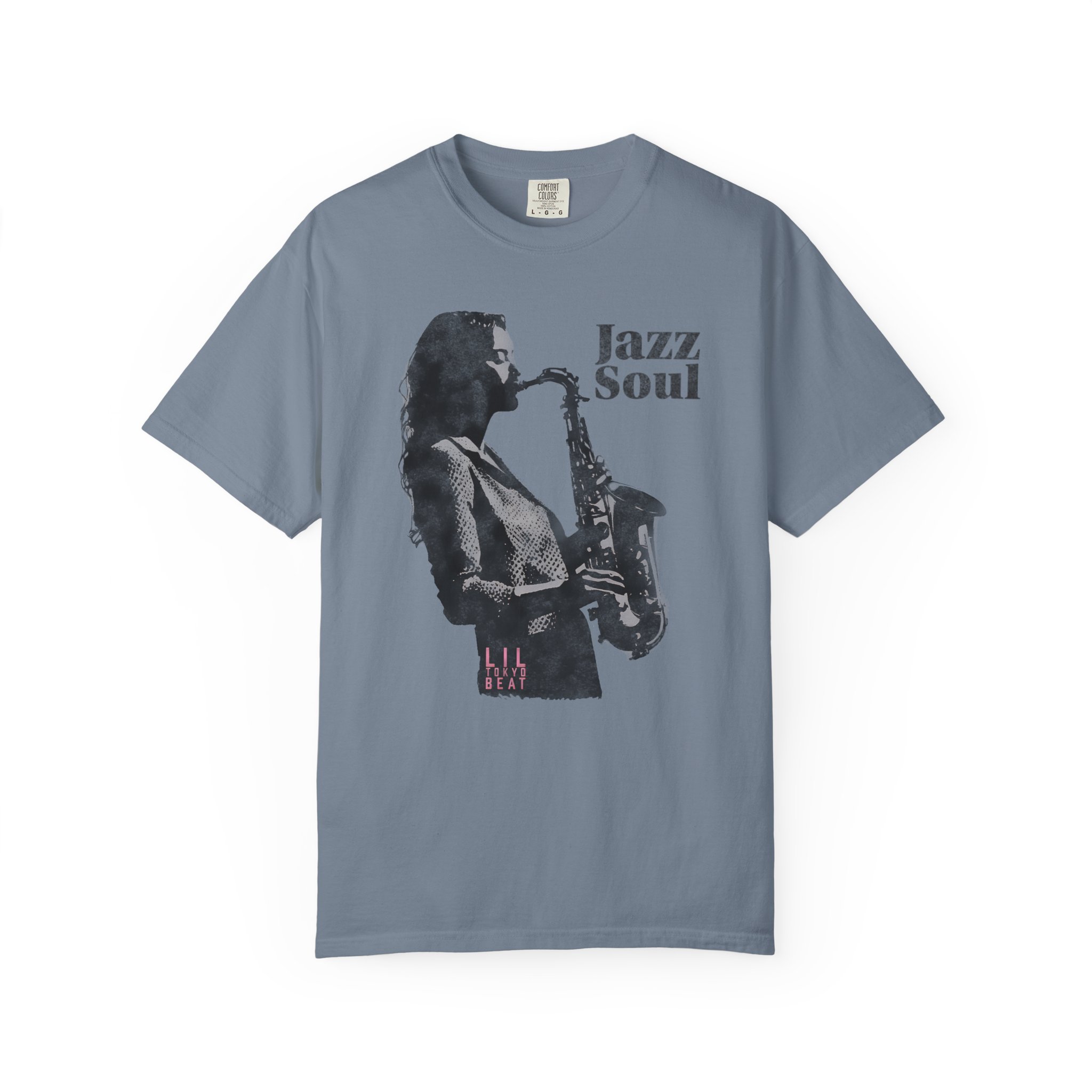 Jazz Soul Saxophone T-shirt, Music Lover Tee, Vintage Jazz Player Shirt, Unisex Tee, Garment-Dyed Shirt, Gift for Jazz Lovers, t7 - Image 8