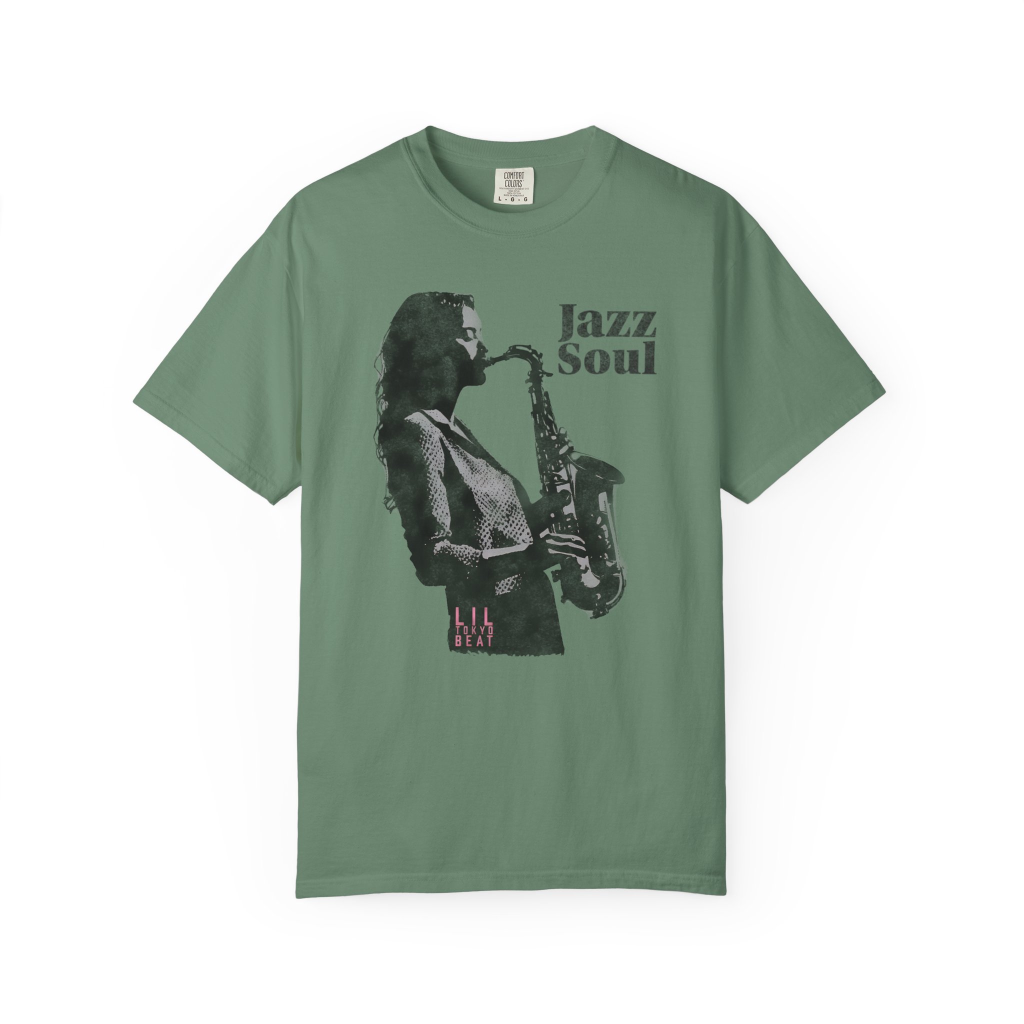 Jazz Soul Saxophone T-shirt, Music Lover Tee, Vintage Jazz Player Shirt, Unisex Tee, Garment-Dyed Shirt, Gift for Jazz Lovers, t7 - Image 6