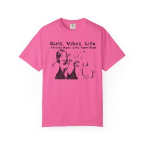 Girls Vibes Life karaoke night graphic T-shirt | women singing illustration, t7