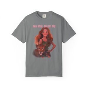 Motivational Run Wild Dream Big Unisex T-shirt, Track & Field Athlete Tee, Runner Graphic Shirt, Inspirational Sportswear Gift, Workout, t0