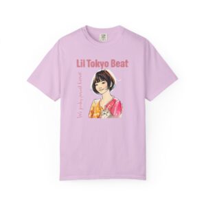 Kawaii Cat & Girl T-Shirt | Aesthetic Tee | Animal Lover Gift | Lil Tokyo Beat, Soft Style, Unisex Shirt, t7