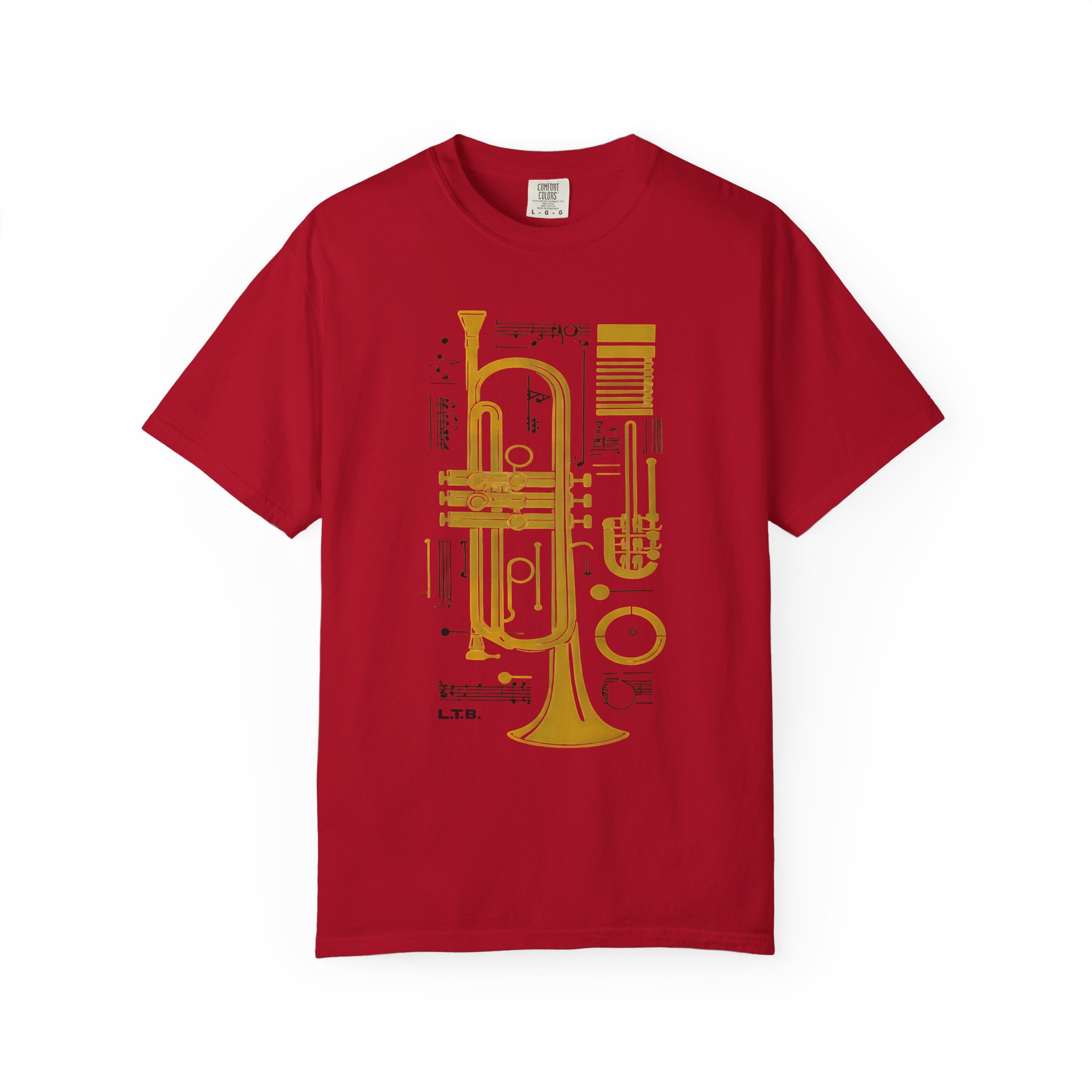 Abstract Jazz Trumpet T-Shirt — Modern Instrument Art Tee - Image 15