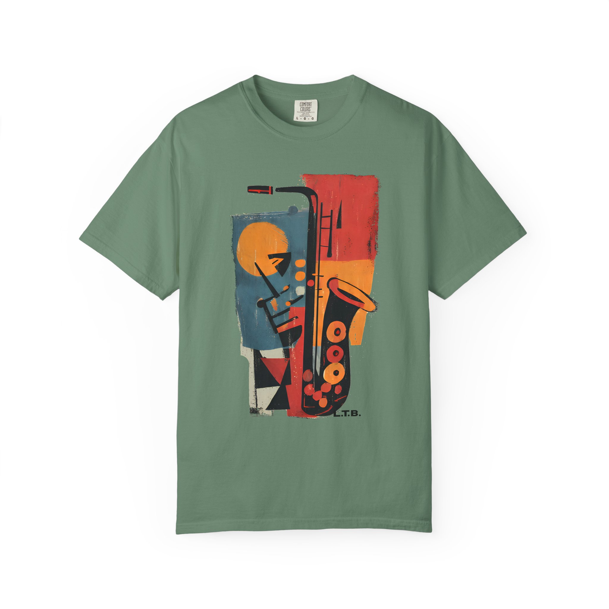 Jazz Saxophone Graphic T-Shirt — Vintage Abstract Music Tee - Image 9