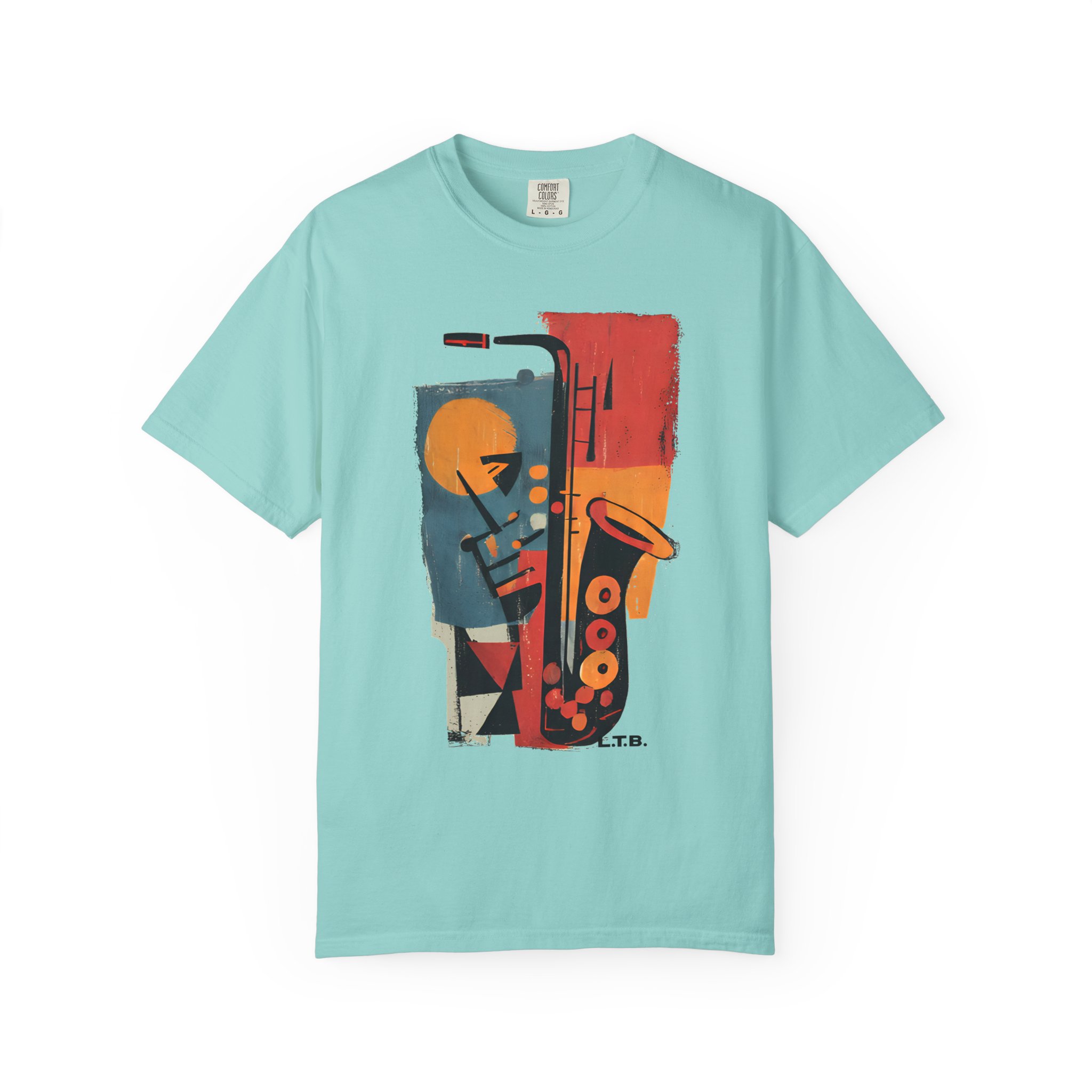 Jazz Saxophone Graphic T-Shirt — Vintage Abstract Music Tee - Image 8