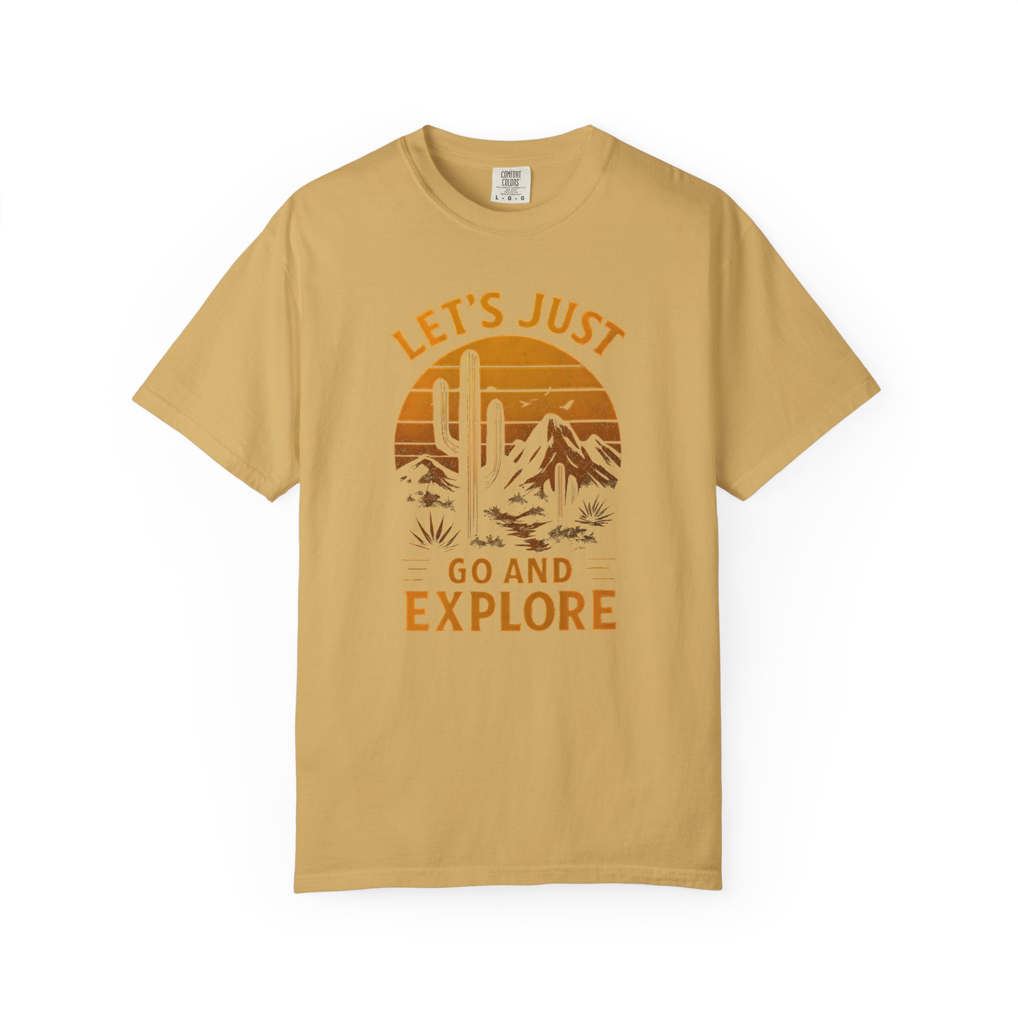 Retro 'Let's Just Go and Explore' Desert Adventure T-Shirt - Image 5