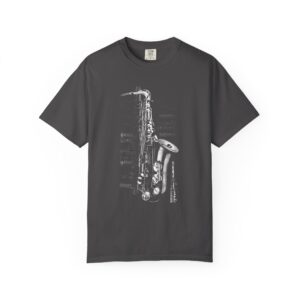 Vintage Saxophone T-Shirt — Retro Jazz Instrument Graphic Tee