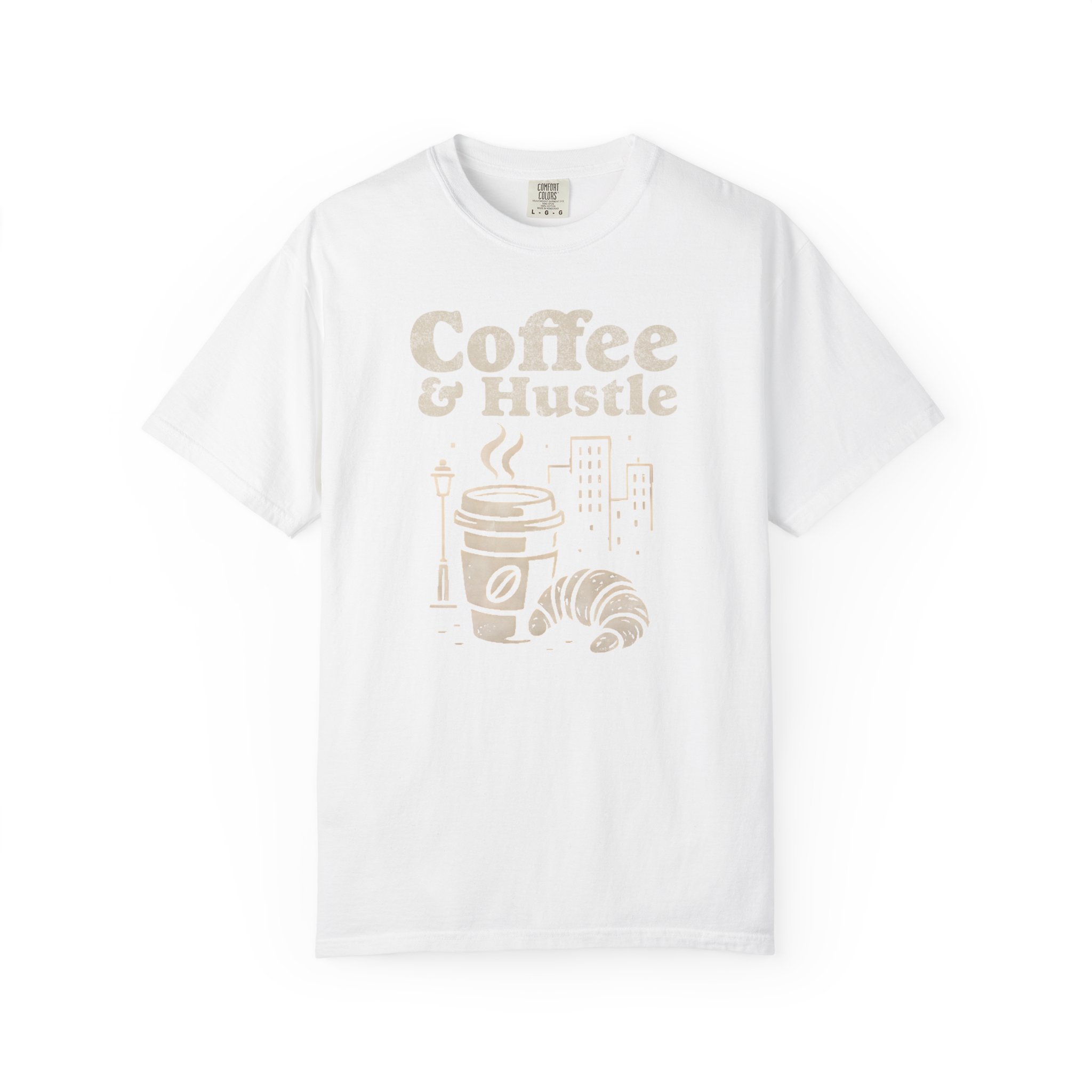 Coffee & Hustle T-Shirt — Morning Coffee Motivational Tee - Image 3