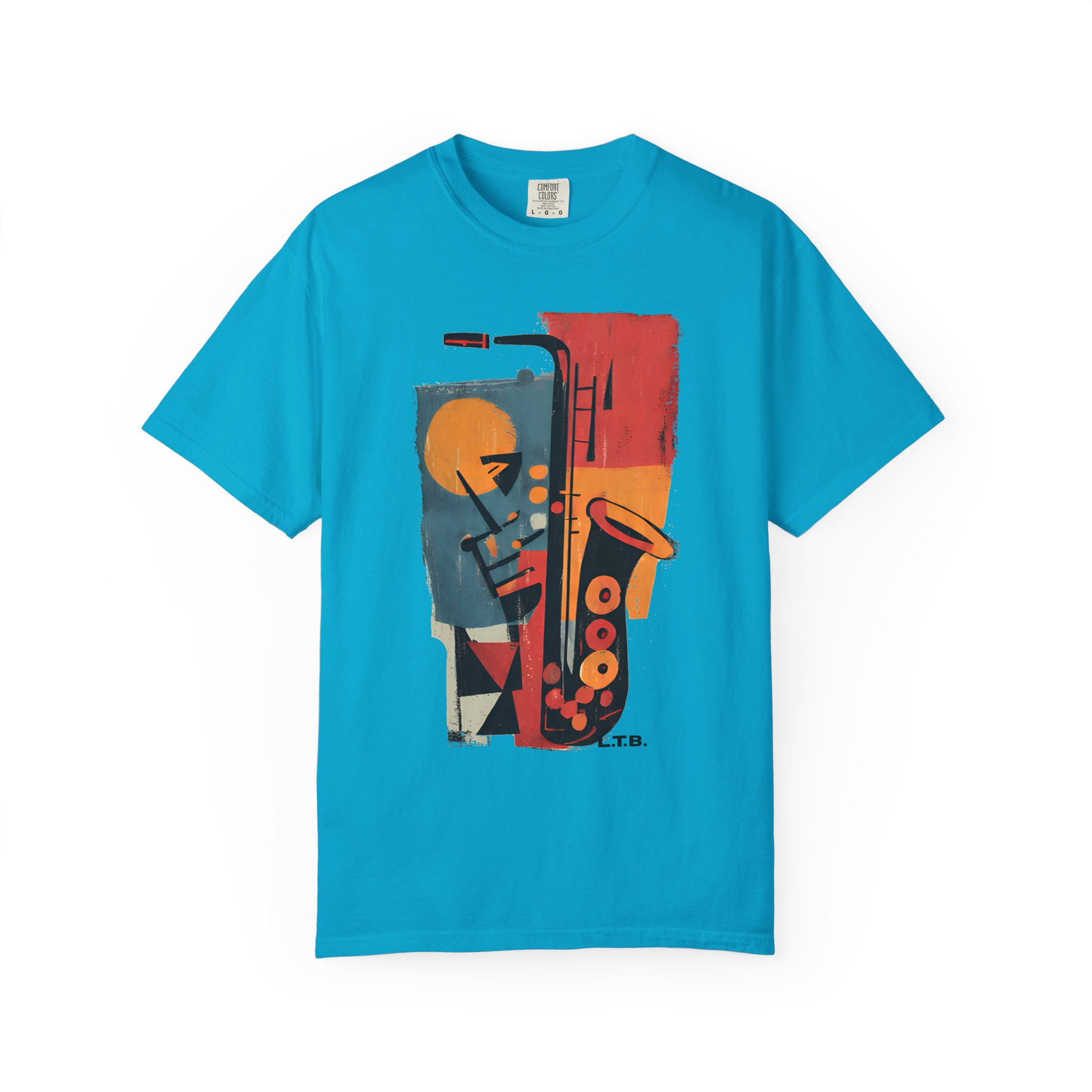 Jazz Saxophone Graphic T-Shirt — Vintage Abstract Music Tee - Image 11