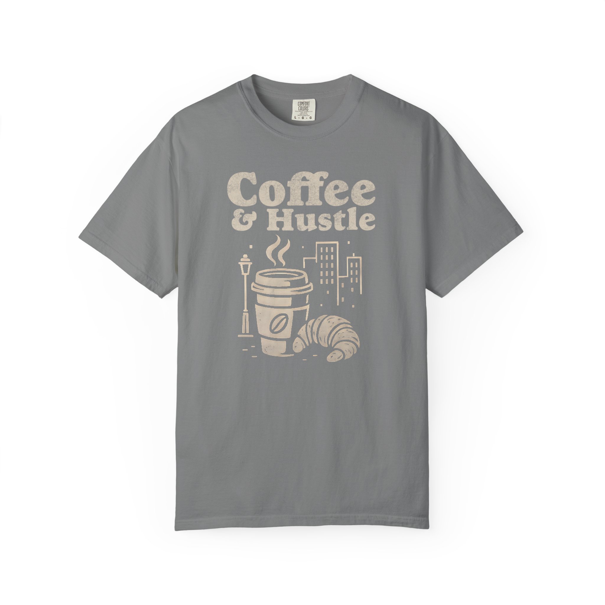 Coffee & Hustle T-Shirt — Morning Coffee Motivational Tee - Image 4