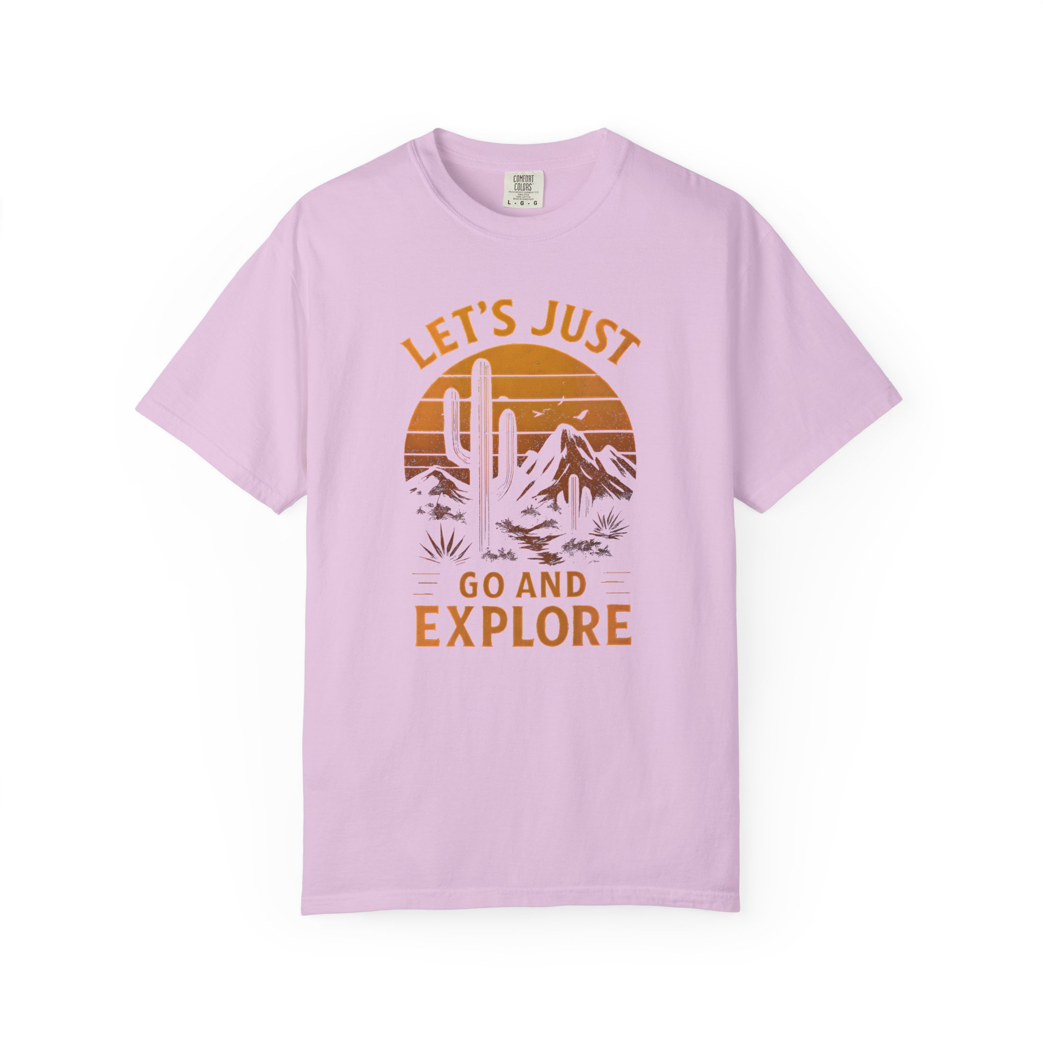 Retro 'Let's Just Go and Explore' Desert Adventure T-Shirt - Image 14