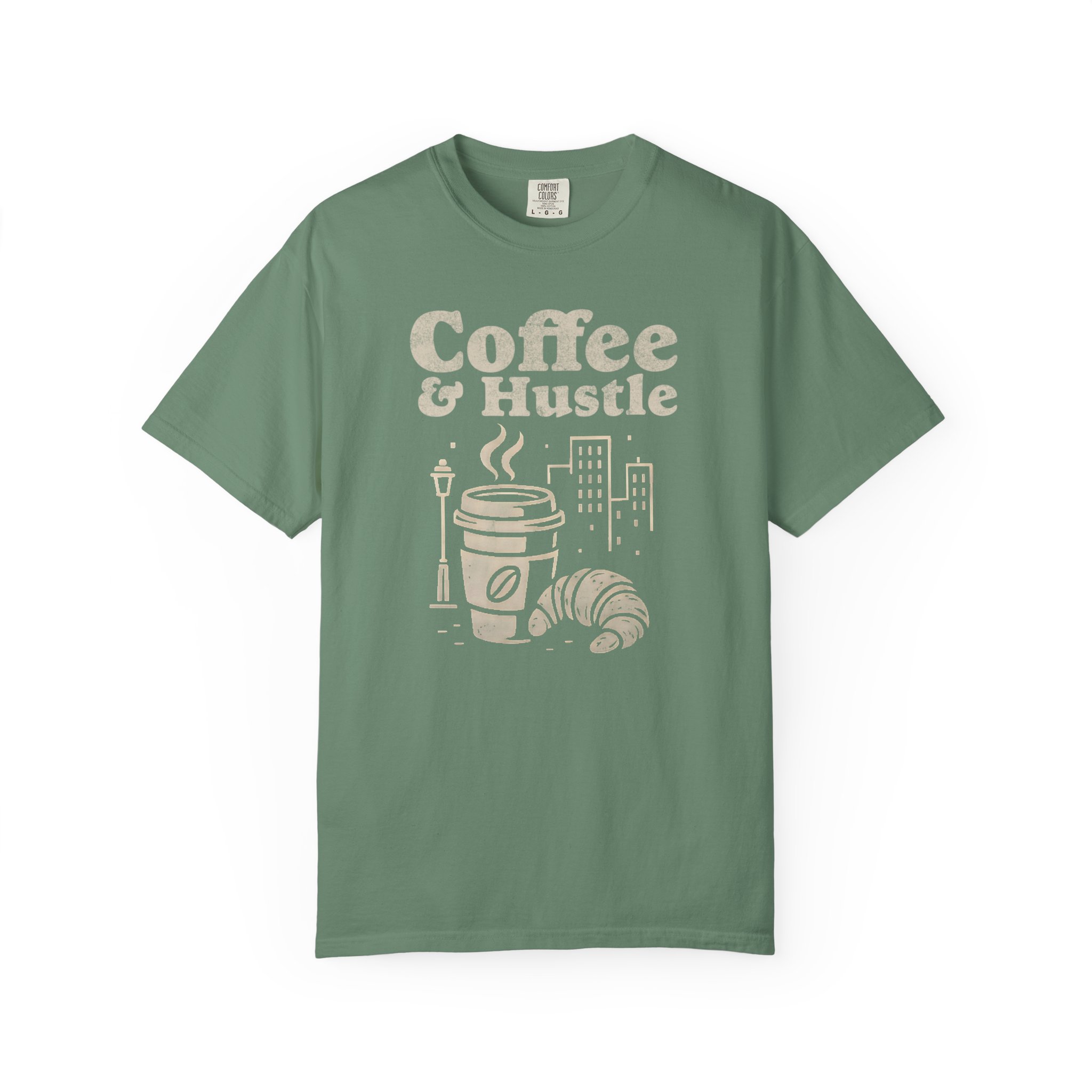 Coffee & Hustle T-Shirt — Morning Coffee Motivational Tee - Image 5