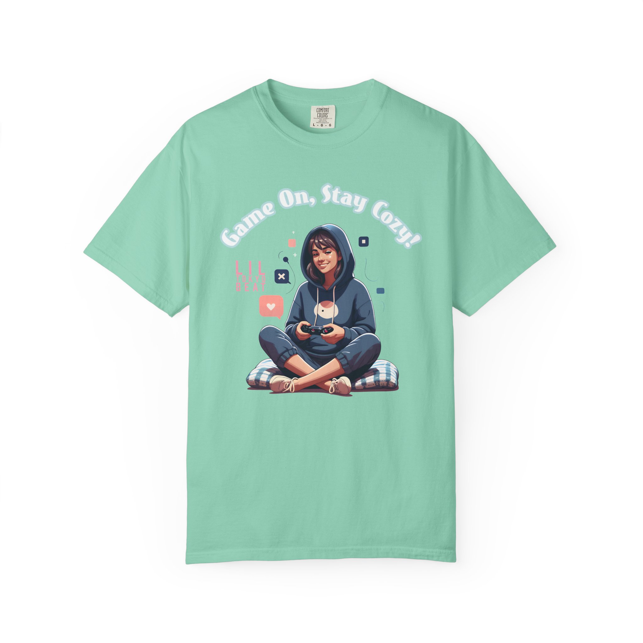 Gamer Girl Graphic T-Shirt — "Game On, Stay Cozy" - Image 3