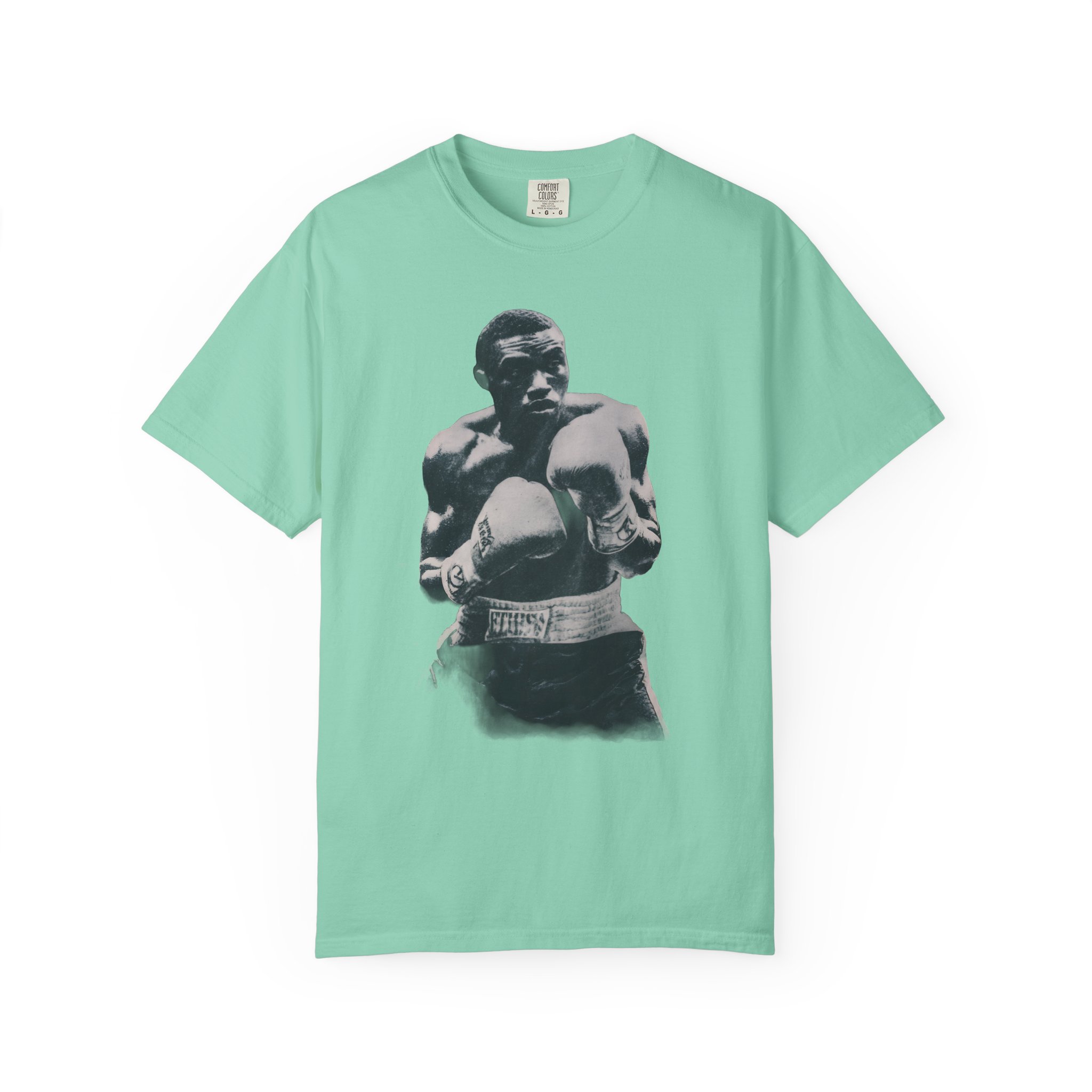 Boxer Portrait T-Shirt — Vintage Black & White Boxing Graphic Tee - Image 6