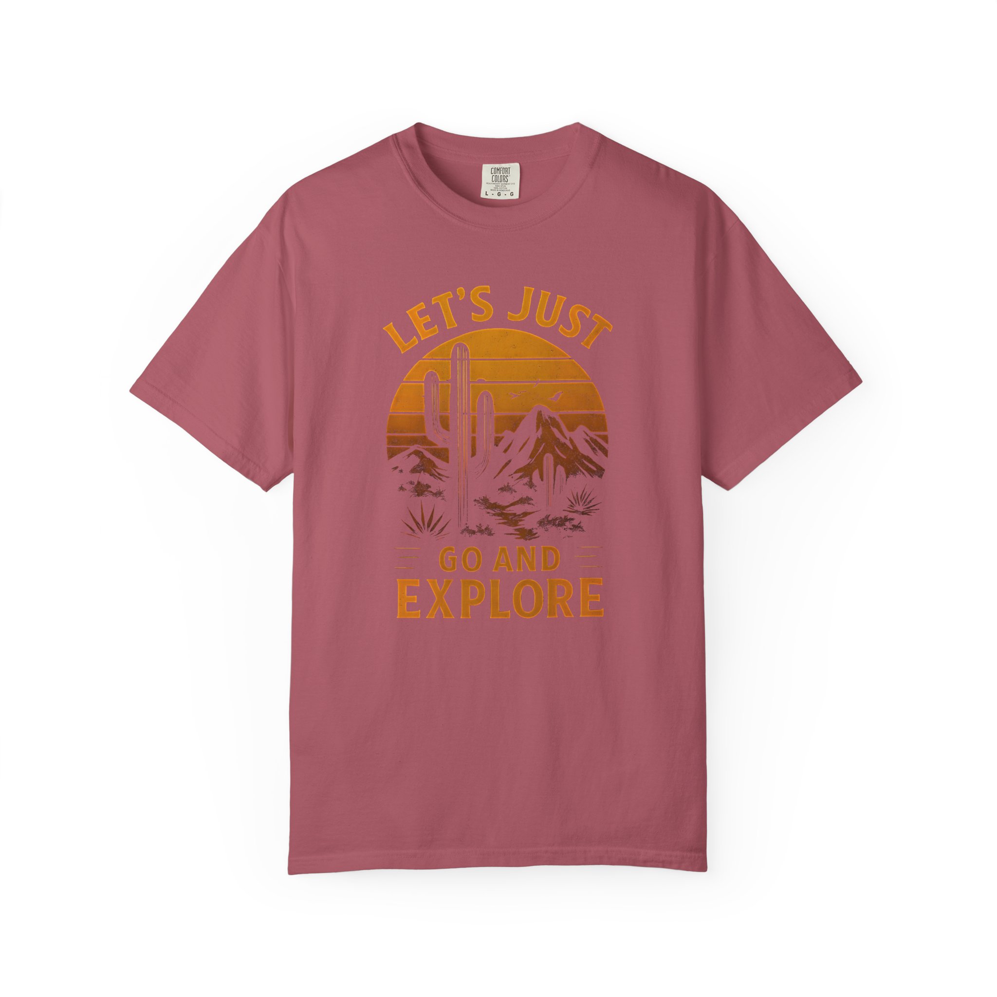 Retro 'Let's Just Go and Explore' Desert Adventure T-Shirt - Image 15