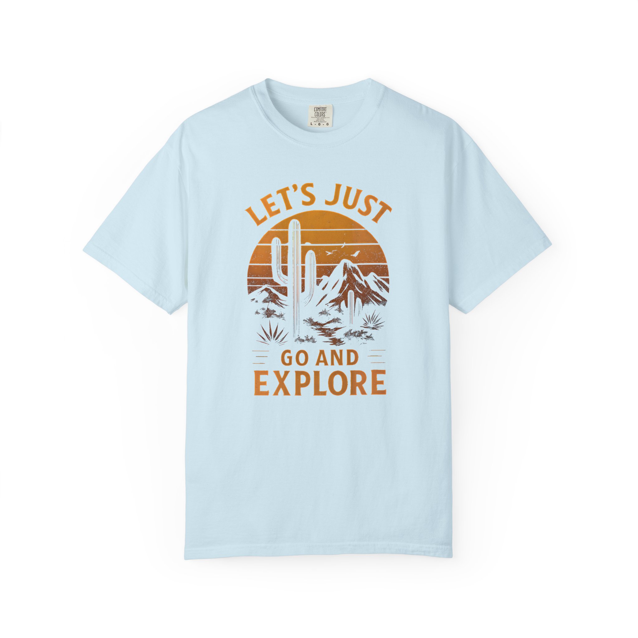 Retro 'Let's Just Go and Explore' Desert Adventure T-Shirt - Image 12