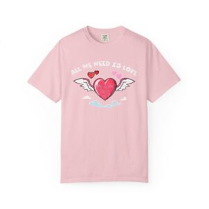 All We Need Is Love Heart Tee — Cute Winged Heart Graphic T-Shirt