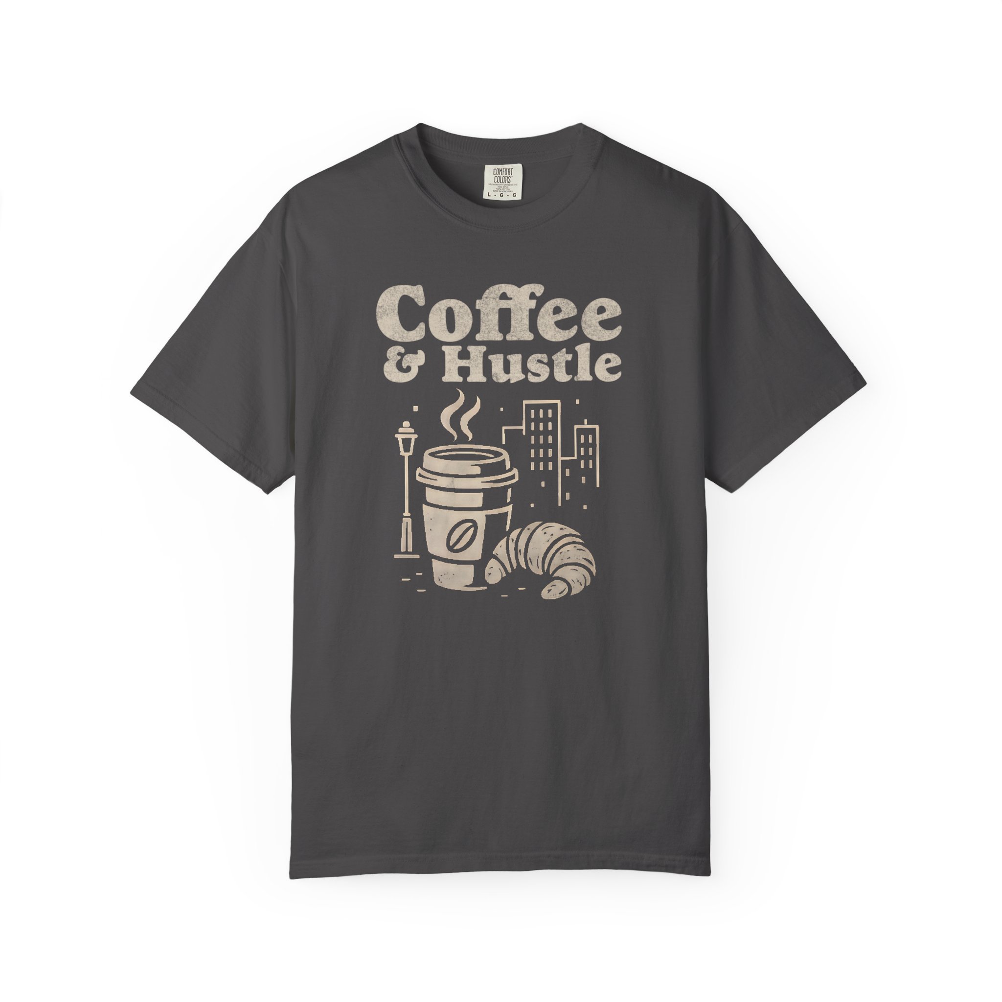 Coffee & Hustle T-Shirt — Morning Coffee Motivational Tee - Image 8