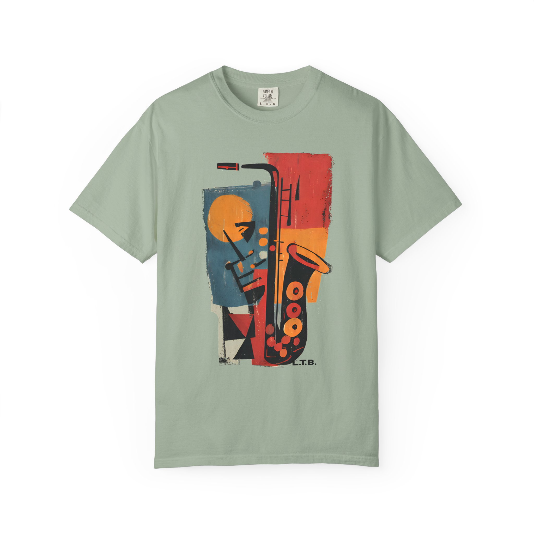Jazz Saxophone Graphic T-Shirt — Vintage Abstract Music Tee - Image 6