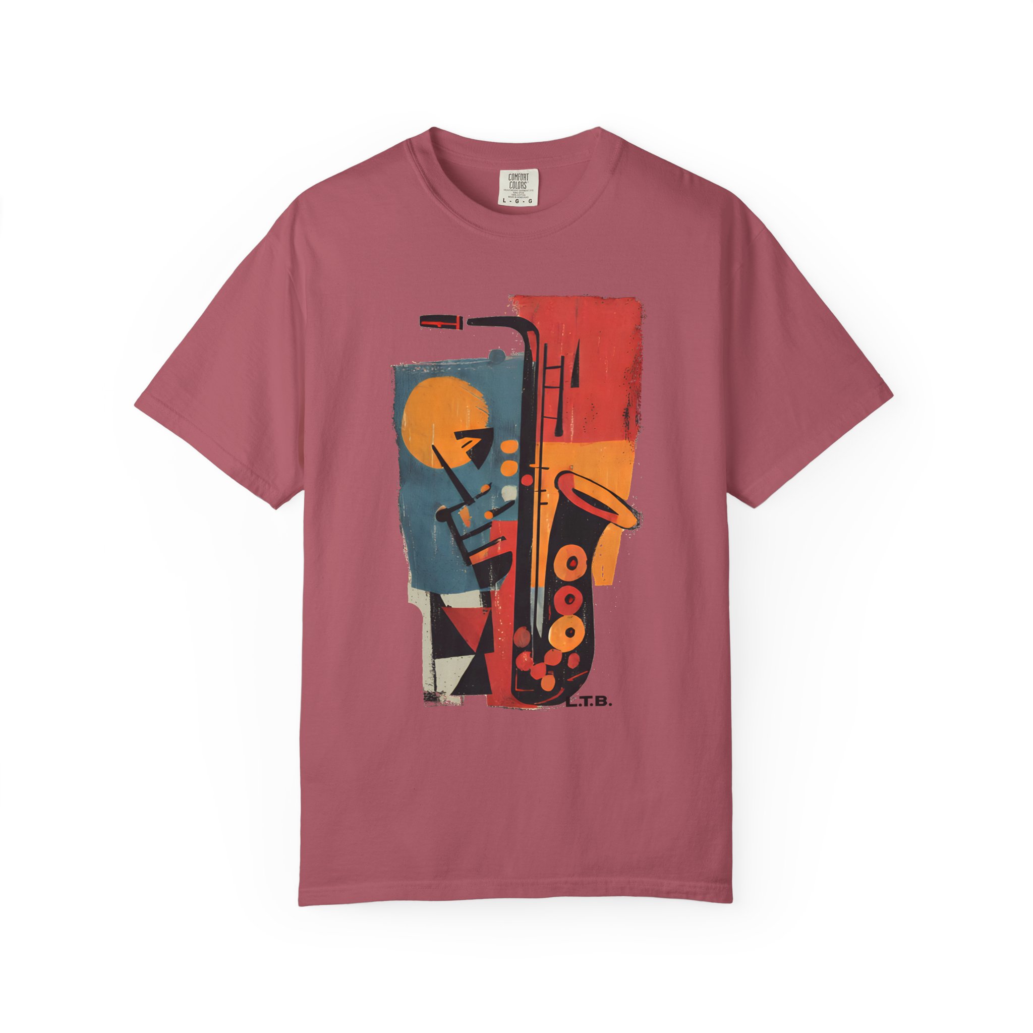 Jazz Saxophone Graphic T-Shirt — Vintage Abstract Music Tee - Image 14