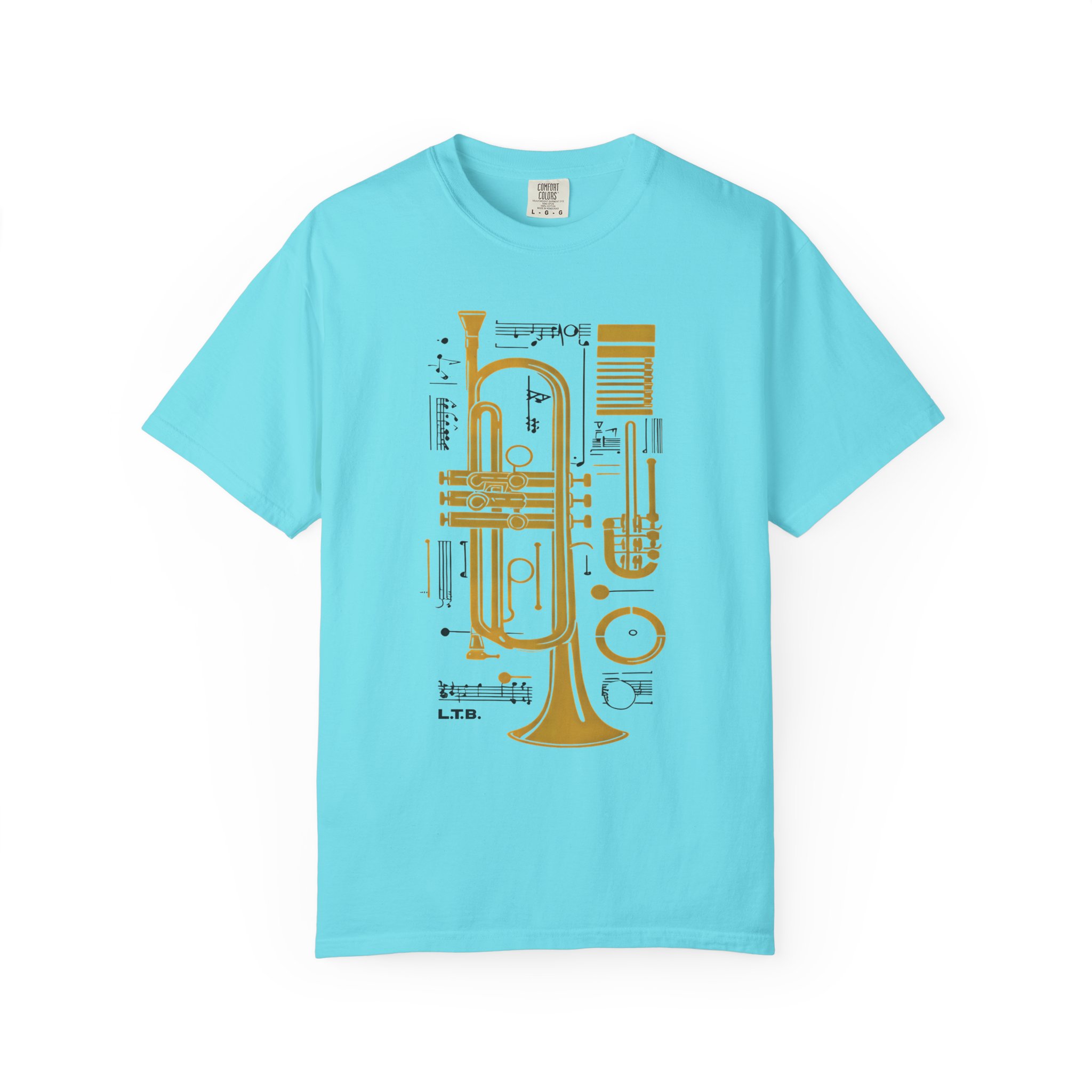 Abstract Jazz Trumpet T-Shirt — Modern Instrument Art Tee - Image 10