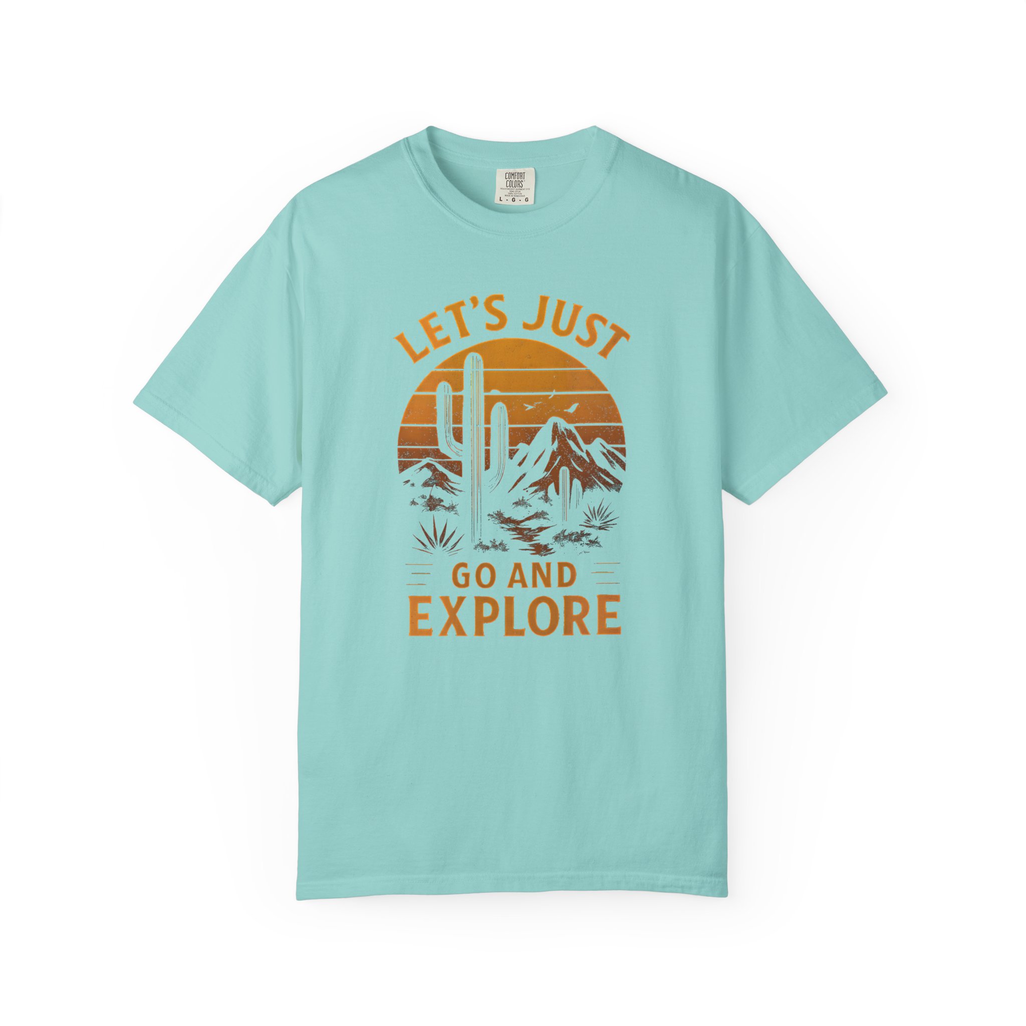 Retro 'Let's Just Go and Explore' Desert Adventure T-Shirt - Image 9