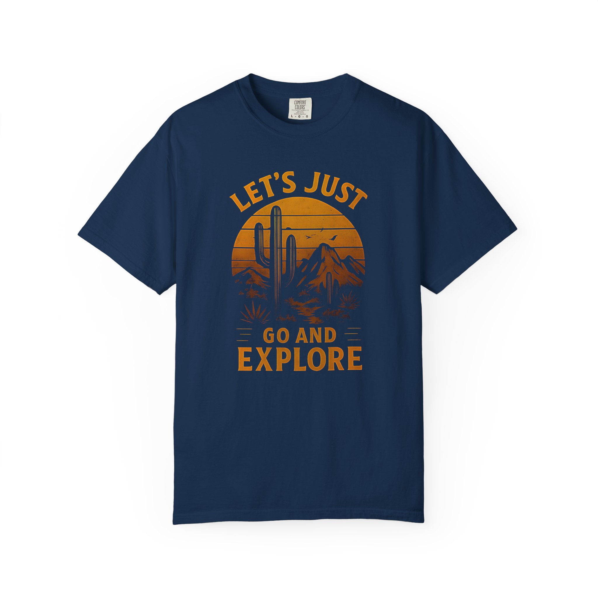 Retro 'Let's Just Go and Explore' Desert Adventure T-Shirt - Image 13