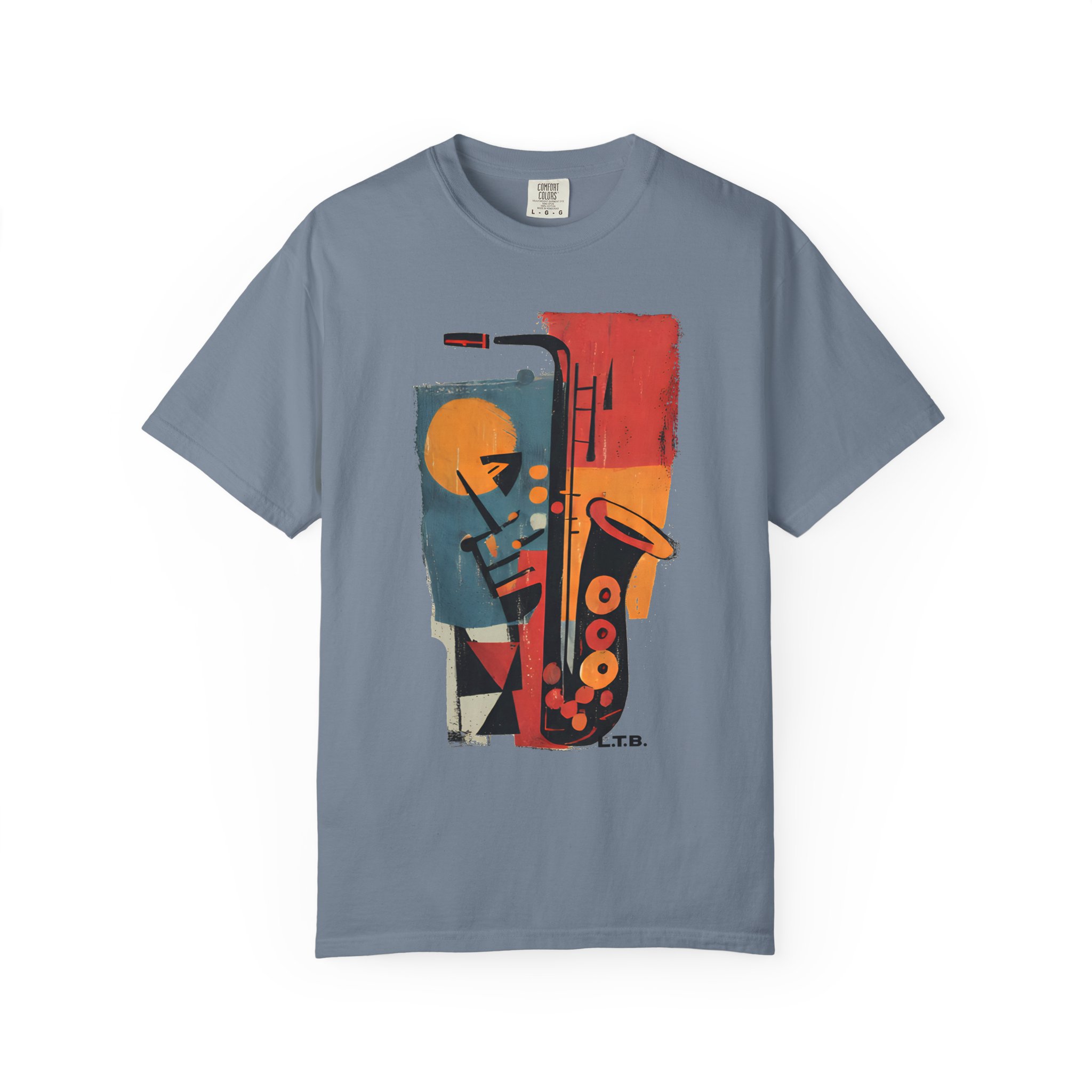 Jazz Saxophone Graphic T-Shirt — Vintage Abstract Music Tee - Image 12