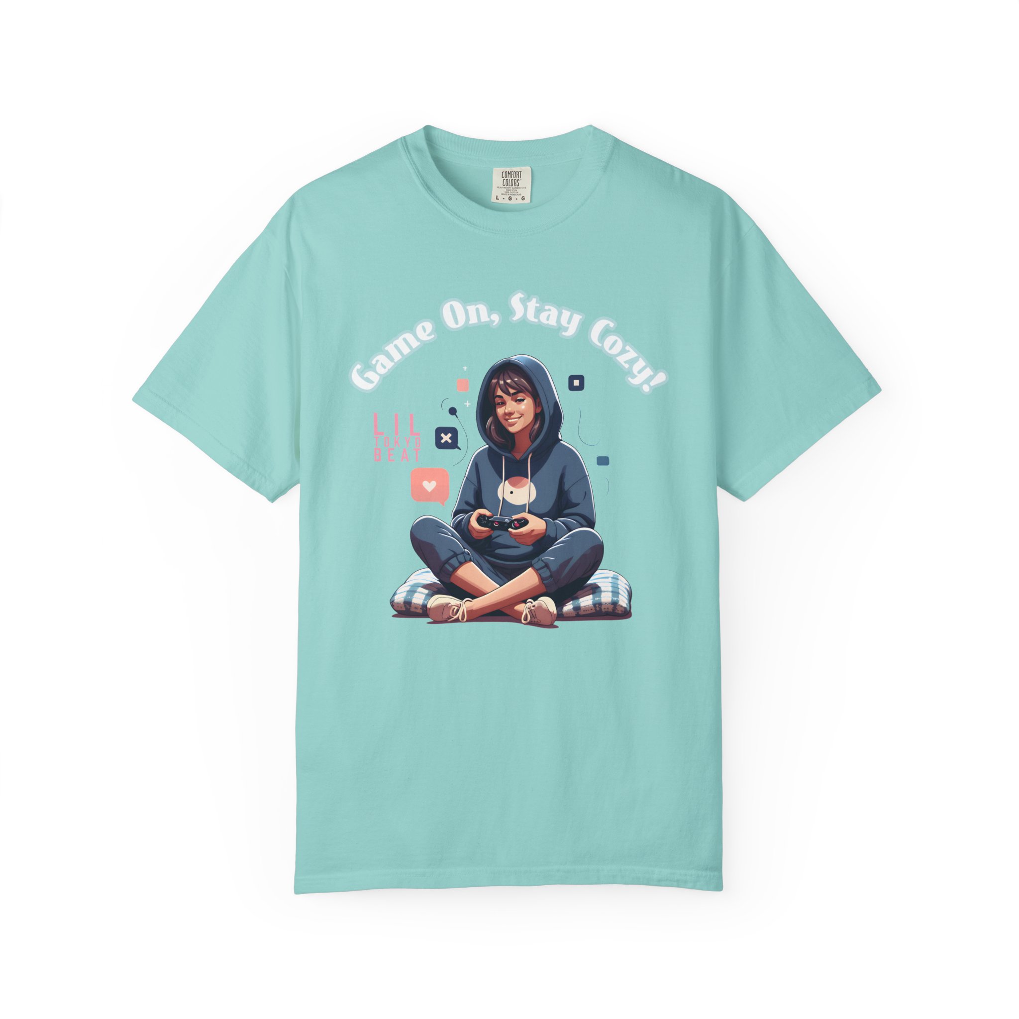 Gamer Girl Graphic T-Shirt — "Game On, Stay Cozy" - Image 4