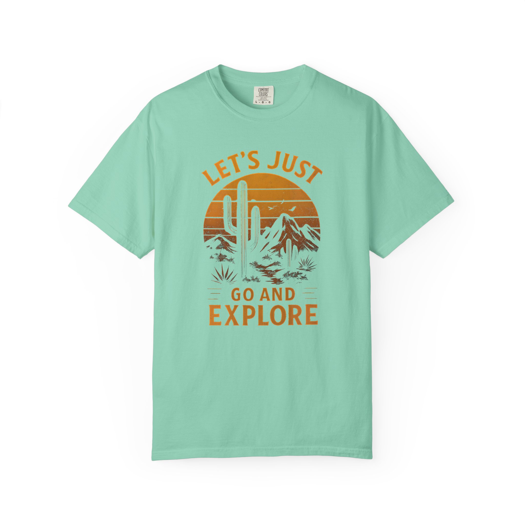 Retro 'Let's Just Go and Explore' Desert Adventure T-Shirt - Image 8