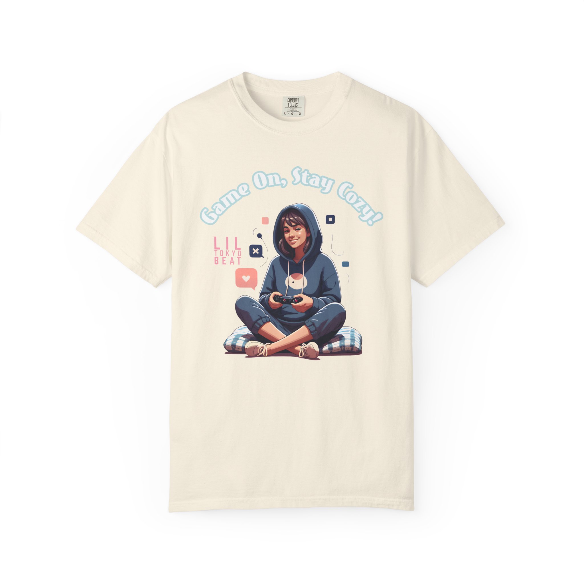 Gamer Girl Graphic T-Shirt — "Game On, Stay Cozy" - Image 2