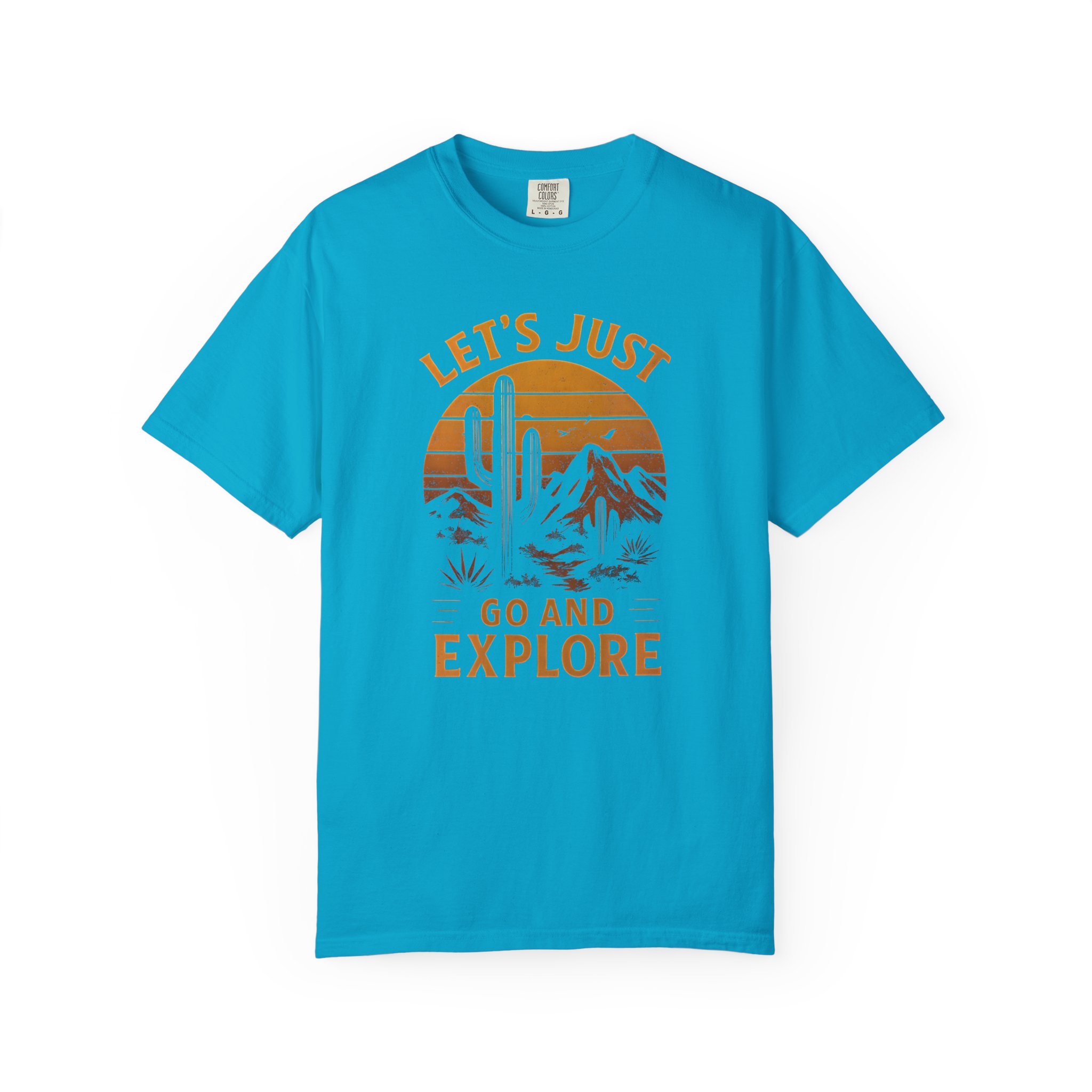 Retro 'Let's Just Go and Explore' Desert Adventure T-Shirt - Image 11