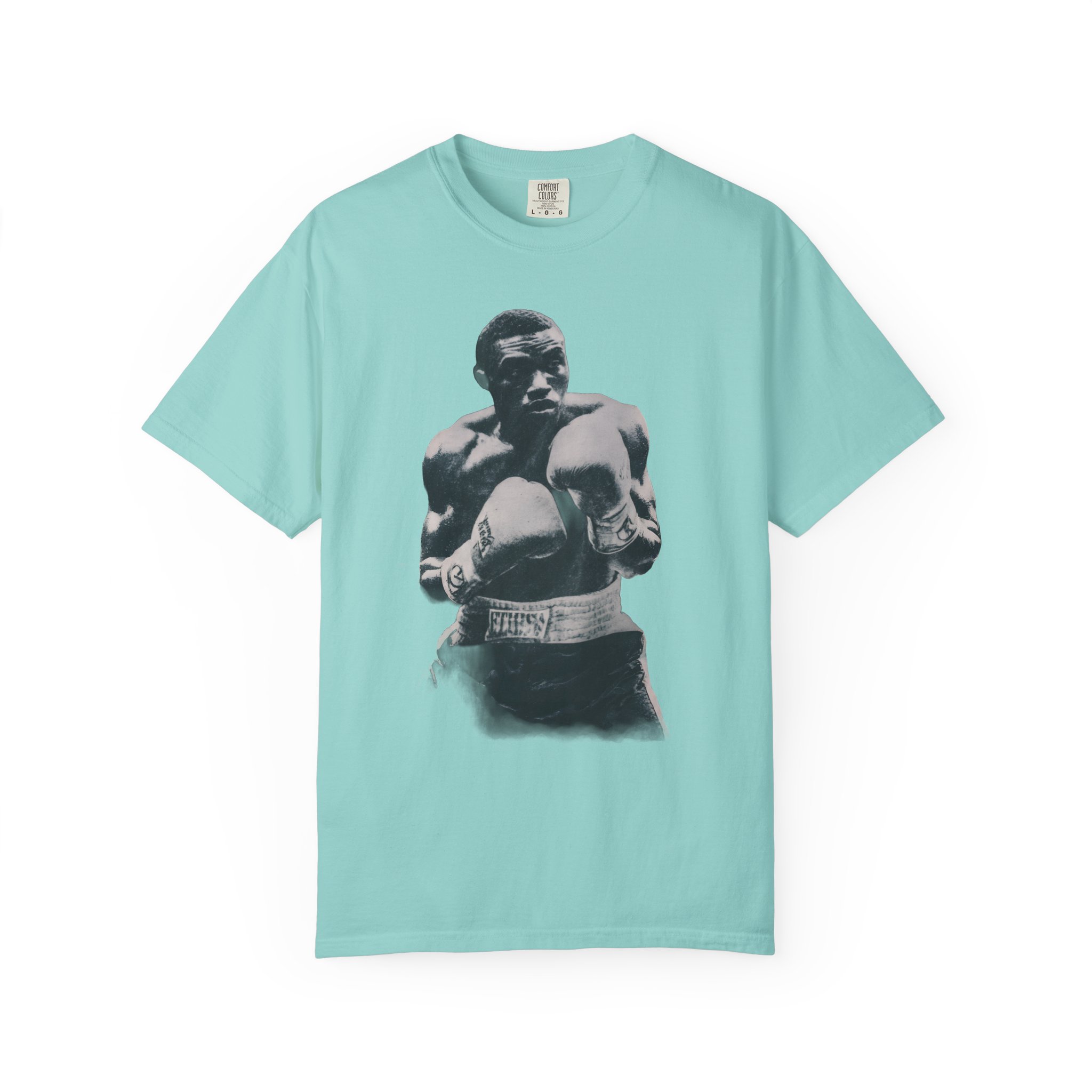 Boxer Portrait T-Shirt — Vintage Black & White Boxing Graphic Tee - Image 7