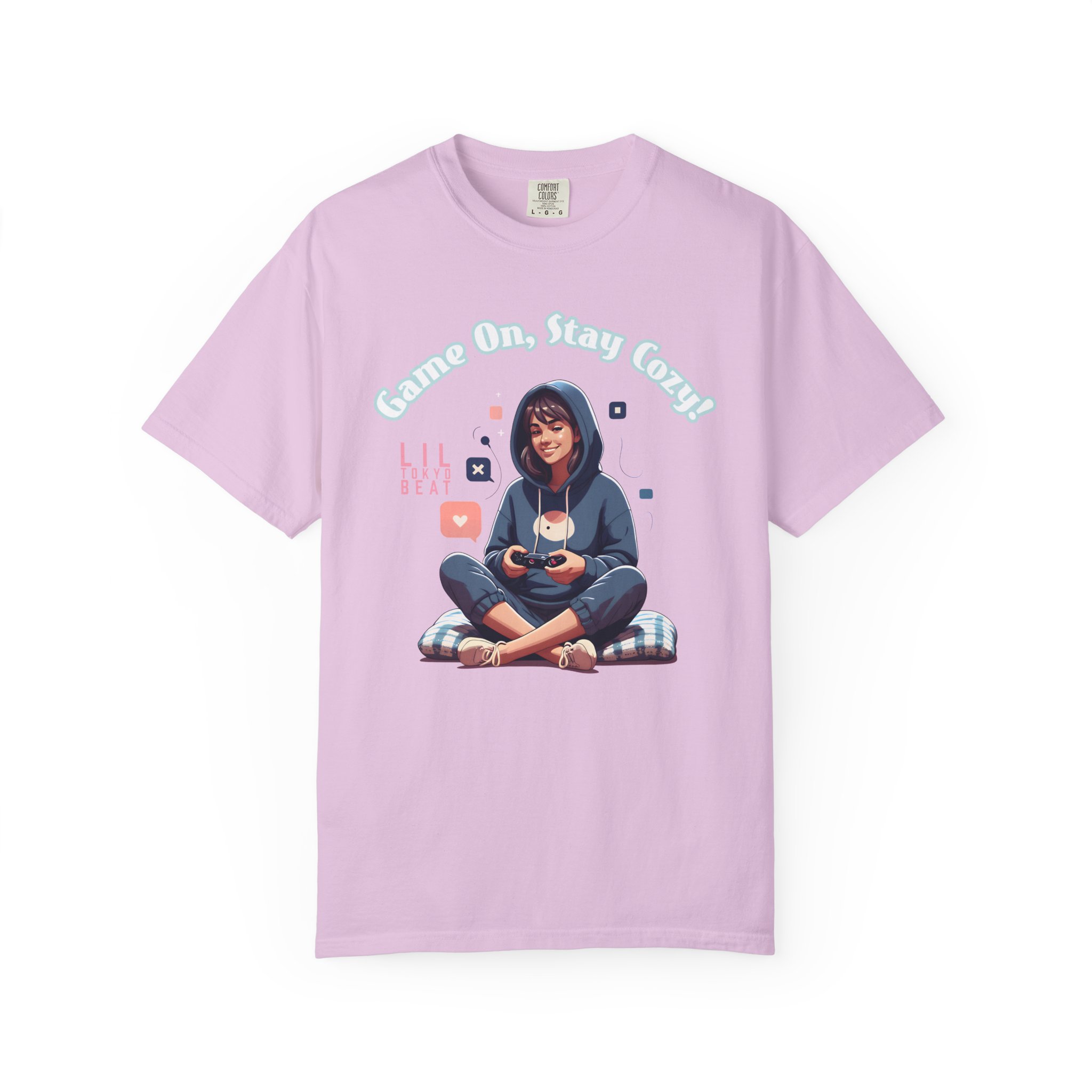 Gamer Girl Graphic T-Shirt — "Game On, Stay Cozy" - Image 7