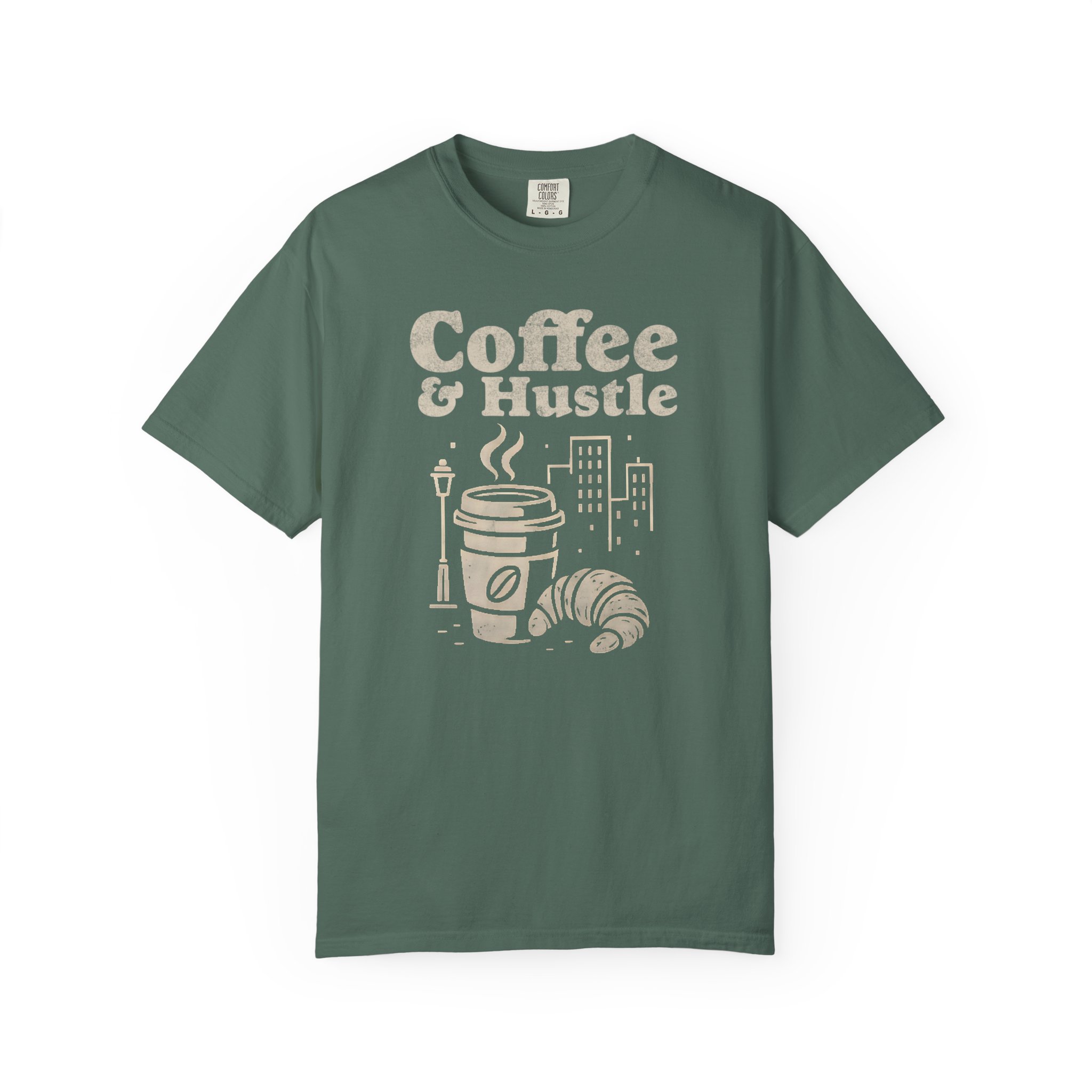 Coffee & Hustle T-Shirt — Morning Coffee Motivational Tee - Image 6