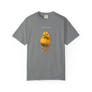 Chirpy Chick Graphic T-Shirt — "I Will Remember" Yellow Bird Tee