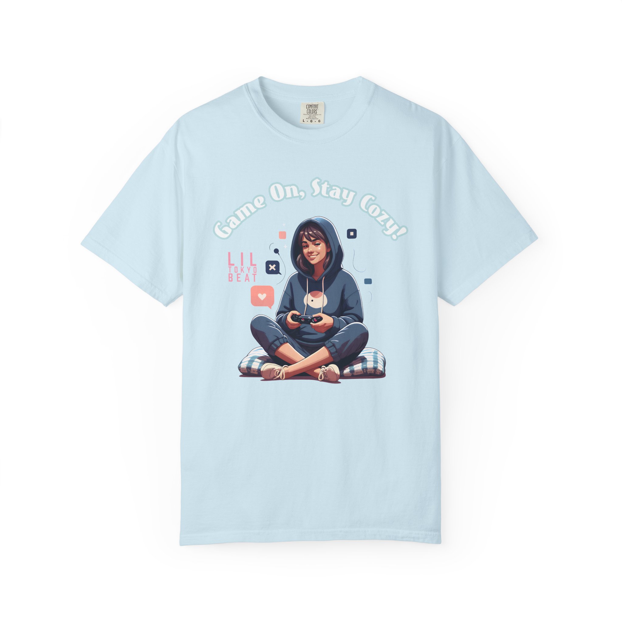 Gamer Girl Graphic T-Shirt — "Game On, Stay Cozy" - Image 6