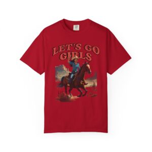 Let’s Go Girls Western Cowgirl T-Shirt — Retro Rodeo Horse Rider Graphic Tee
