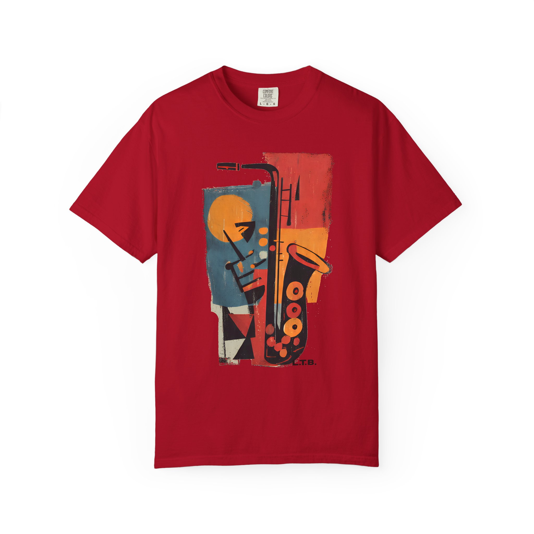 Jazz Saxophone Graphic T-Shirt — Vintage Abstract Music Tee - Image 15