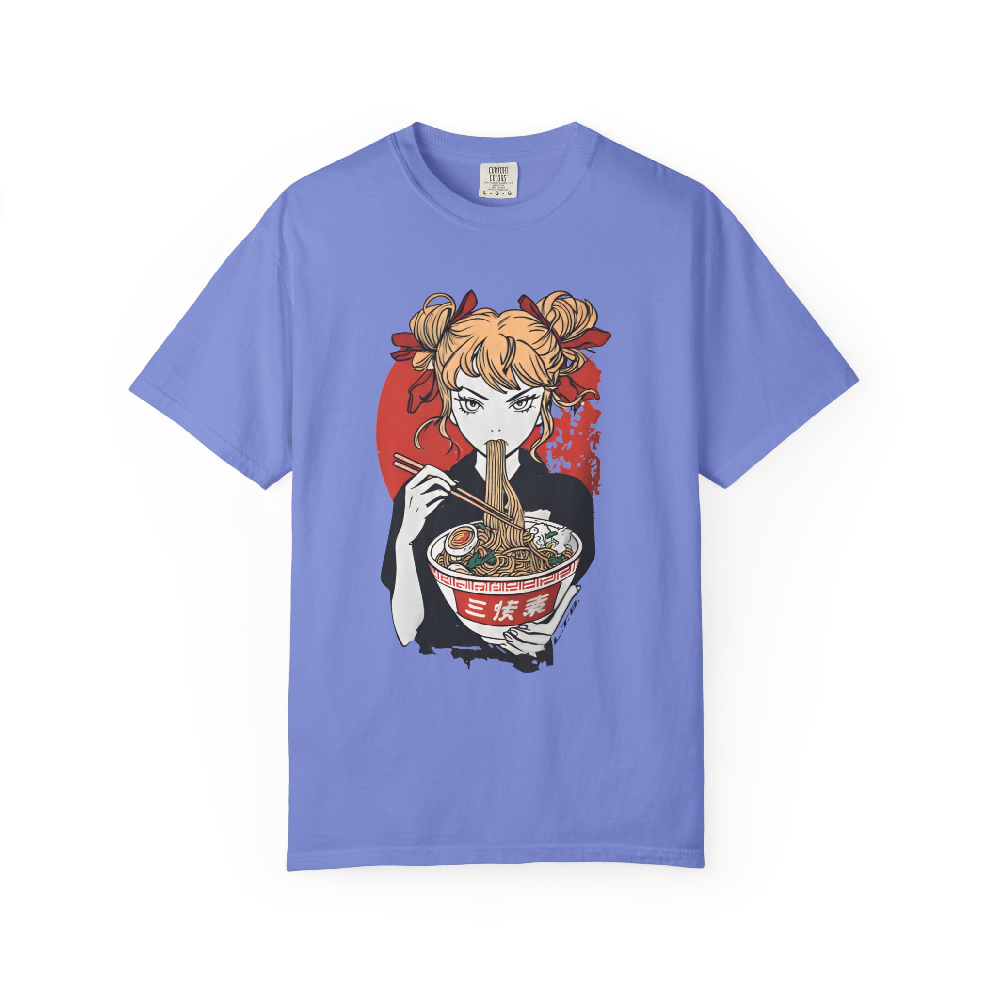 Anime Ramen Girl T-Shirt — Japanese Noodle Art Graphic Tee - Image 7