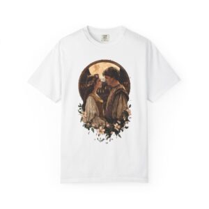 Vintage Romantic Art T-Shirt — Classic Lovers Portrait Valentine Tee