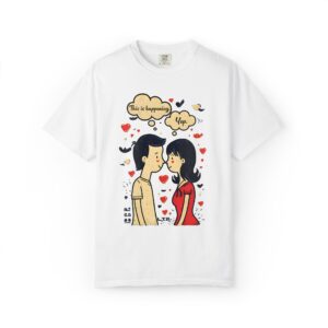 “This Is Happening” Valentine T-Shirt — Cute Retro Couple Love Illustration Tee