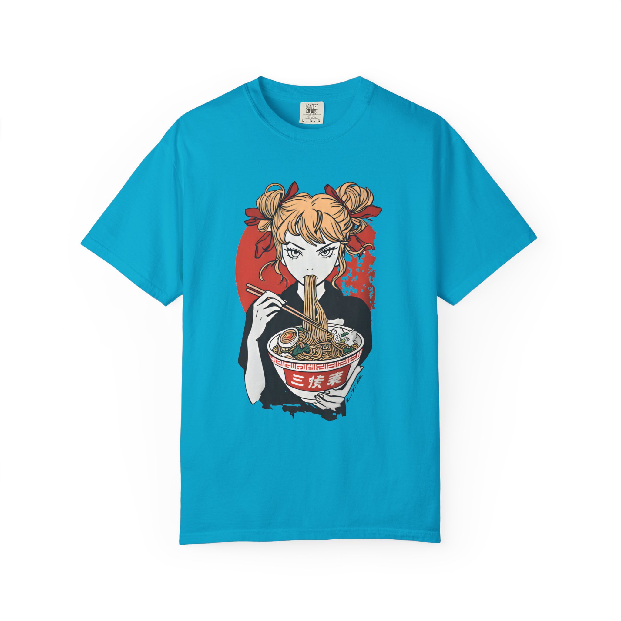 Anime Ramen Girl T-Shirt — Japanese Noodle Art Graphic Tee - Image 6