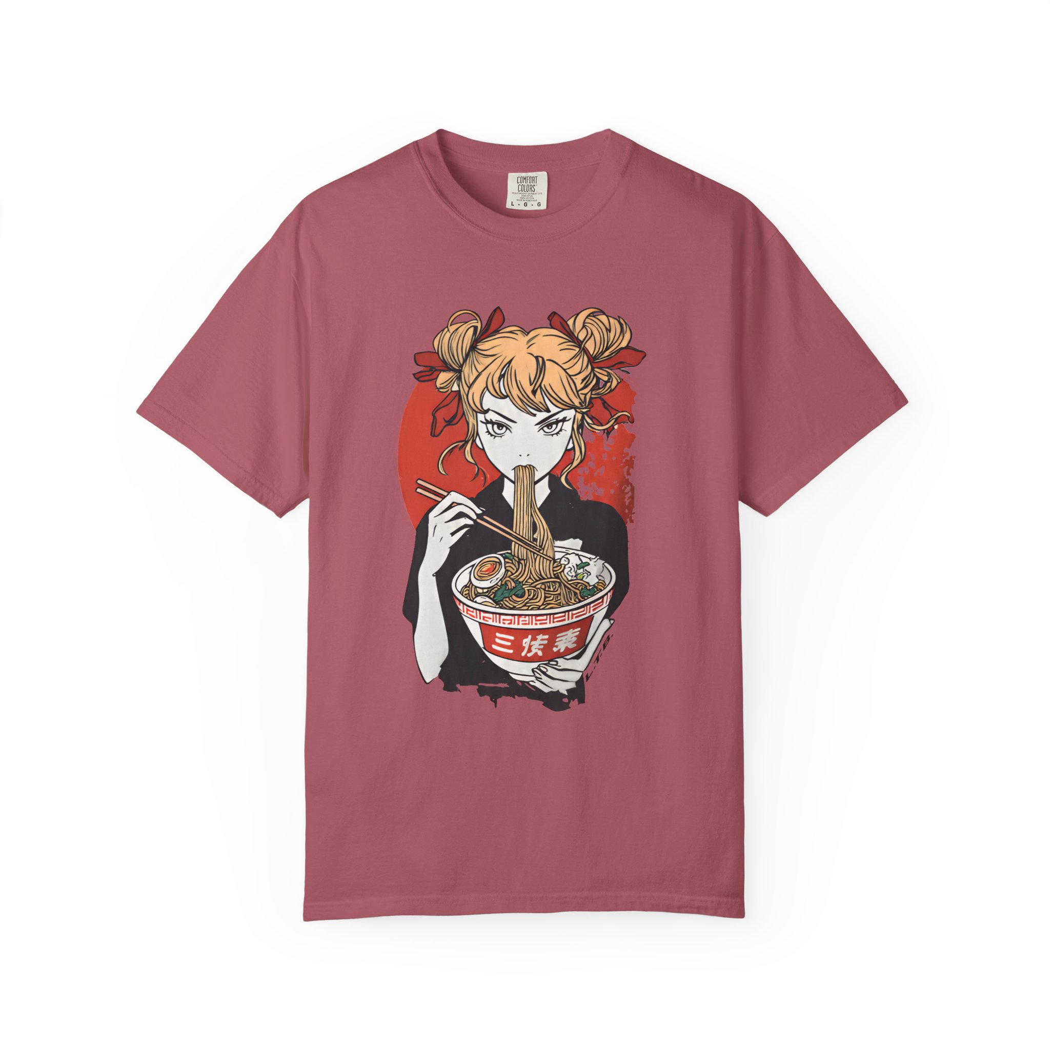 Anime Ramen Girl T-Shirt — Japanese Noodle Art Graphic Tee - Image 14